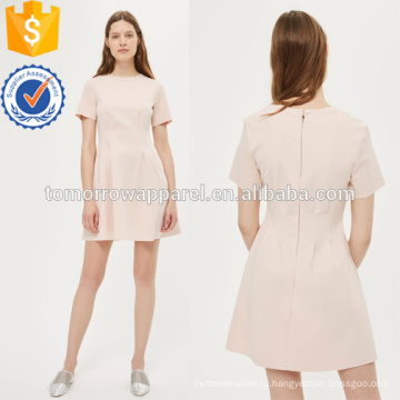Розовый панель деталь Флиппи мини-платье OEM и ODM Производство Оптовая продажа женской одежды (TA7091D)
